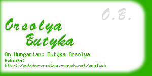 orsolya butyka business card
